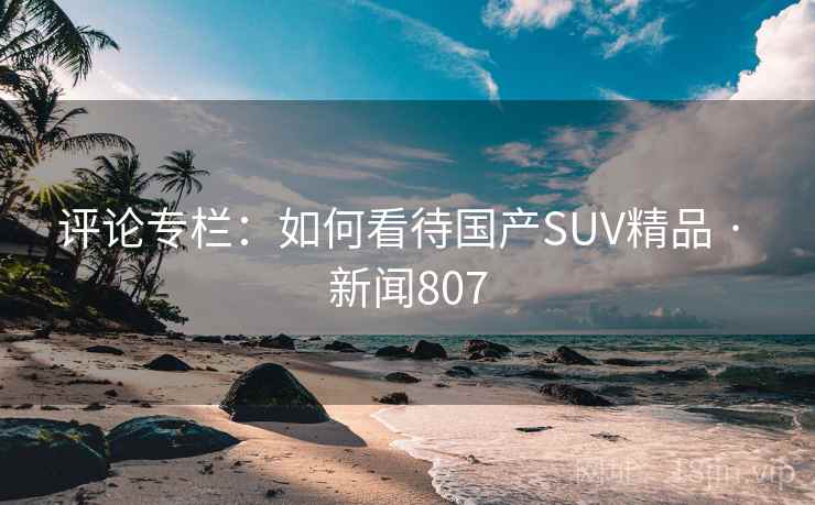 评论专栏：如何看待国产SUV精品 · 新闻807