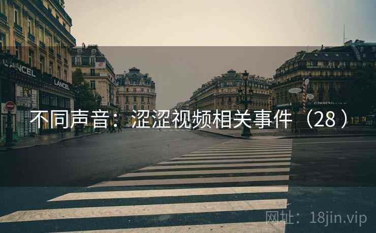 不同声音：涩涩视频相关事件（28 ）